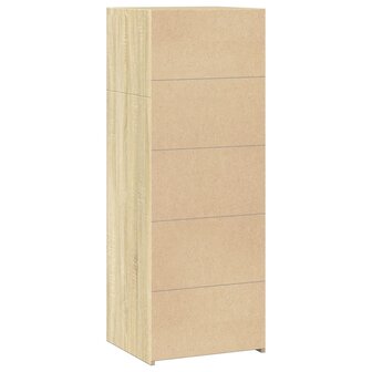 Hoge kast 45x41x124 cm bewerkt hout sonoma eikenkleurig 6