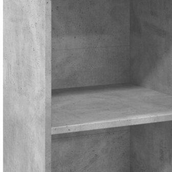 Hoge kast 45x41x124 cm bewerkt hout betongrijs 7
