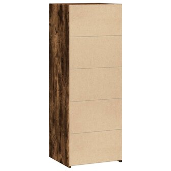 Hoge kast 45x41x124 cm bewerkt hout gerookt eikenkleurig 6