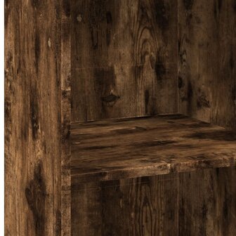 Hoge kast 45x41x124 cm bewerkt hout gerookt eikenkleurig 7