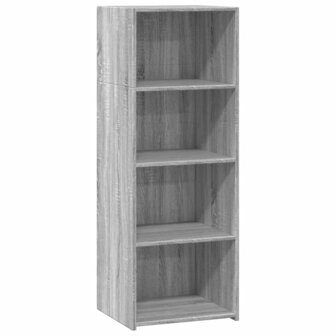 Hoge kast 45x41x124 cm bewerkt hout grijs sonoma eikenkleurig 2