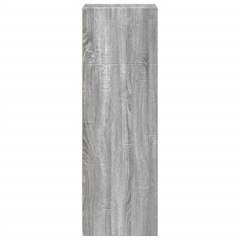 Hoge kast 45x41x124 cm bewerkt hout grijs sonoma eikenkleurig 5