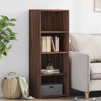 Hoge kast 45x41x124 cm bewerkt hout bruin eikenkleurig 1