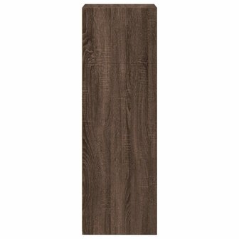 Hoge kast 45x41x124 cm bewerkt hout bruin eikenkleurig 4