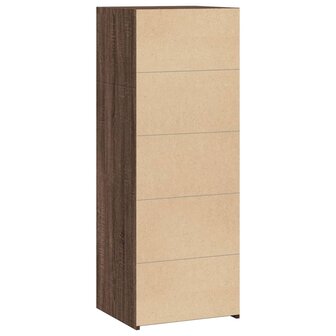 Hoge kast 45x41x124 cm bewerkt hout bruin eikenkleurig 5