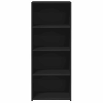 Hoge kast 50x41x124 cm bewerkt hout zwart 4