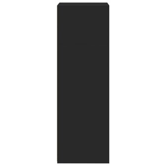 Hoge kast 50x41x124 cm bewerkt hout zwart 5