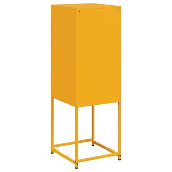 Hoge kast 36x39x107 cm staal mosterdgeel 8