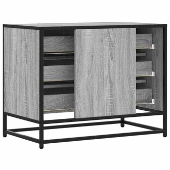 Ladekast 70x41x56 cm bewerkt hout grijs sonoma eikenkleurig 7