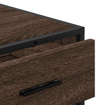 Ladekast 70x41x56 cm bewerkt hout bruin eikenkleur 8