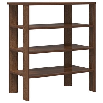Schoenenrek 61x32x70 cm bewerkt hout bruin eikenkleur 2