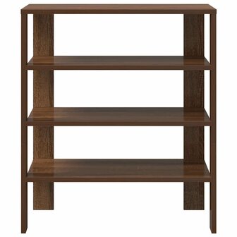 Schoenenrek 61x32x70 cm bewerkt hout bruin eikenkleur 4