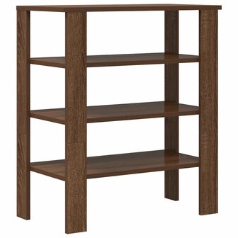 Schoenenrek 61x32x70 cm bewerkt hout bruin eikenkleur 6