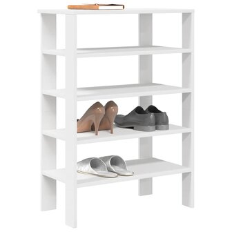 Schoenenrek 61x32x87,5 cm bewerkt hout wit 1