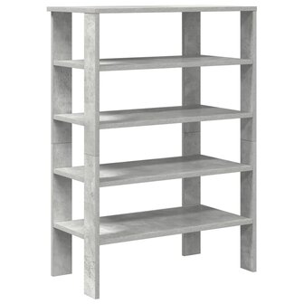 Schoenenrek 61x32x87,5 cm bewerkt hout betongrijs 2