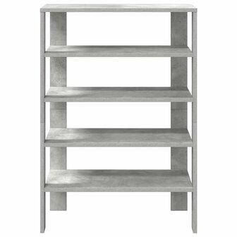 Schoenenrek 61x32x87,5 cm bewerkt hout betongrijs 4