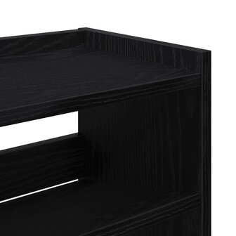 Schoenenrek 80x25x62 cm bewerkt hout zwart 7