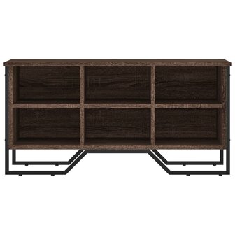 Schoenenkast 90x38x45,5 cm bewerkt hout bruin eikenkleurig 4