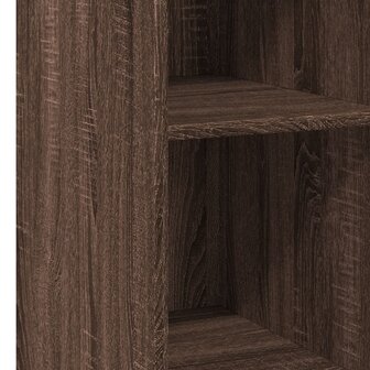 Dressoir 30x41x93 cm bewerkt hout bruin eikenkleur 7