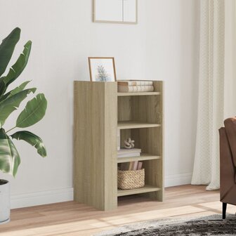 Dressoir 45x35x75 cm bewerkt hout sonoma eikenkleurig 1