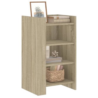 Dressoir 45x35x75 cm bewerkt hout sonoma eikenkleurig 3