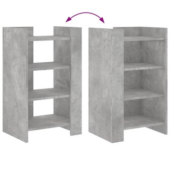 Dressoir 45x35x75 cm bewerkt hout betongrijs 7