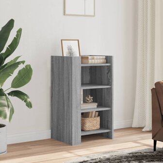 Dressoir 45x35x75 cm bewerkt hout grijs sonoma eikenkleurig 1