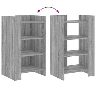 Dressoir 45x35x75 cm bewerkt hout grijs sonoma eikenkleurig 7
