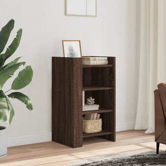 Dressoir 45x35x75 cm bewerkt hout bruin eikenkleur 1