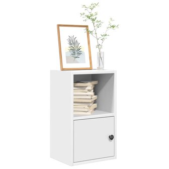 Boekenkast 31x24x52 cm bewerkt hout wit 1