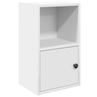 Boekenkast 31x24x52 cm bewerkt hout wit 2