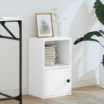 Boekenkast 31x24x52 cm bewerkt hout wit 3
