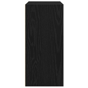 Boekenkast 31x24x52 cm bewerkt hout zwart eikenkleurig 6
