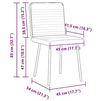 Eetkamerstoelen 2 st fluweel blauw 9