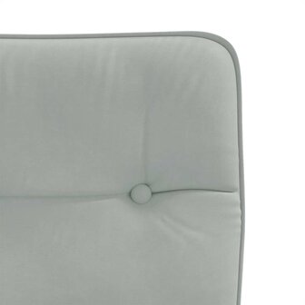 Eetkamerstoelen 2 st fluweel lichtgrijs 7