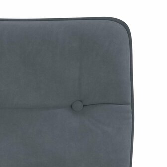 Eetkamerstoelen 2 st fluweel donkergrijs 7