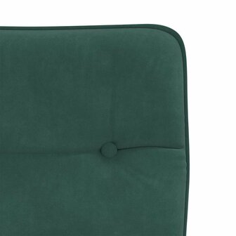 Eetkamerstoelen 2 st fluweel donkergroen 7