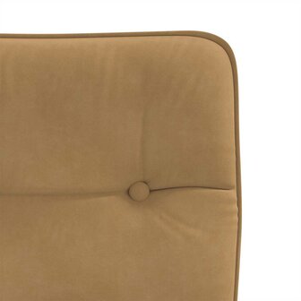 Eetkamerstoelen 2 st fluweel bruin 7
