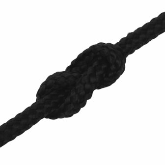 Werktouw 2 mm 100 m polyester zwart 5
