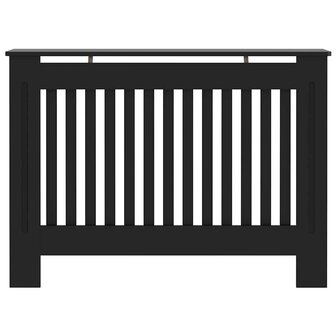 Radiatorombouw 112x19x81,5 cm MDF zwart 4