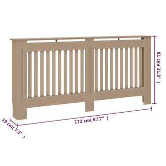 Radiatorombouw 172x19x81 cm MDF 9