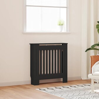Radiatorombouw 78 cm MDF zwart 1