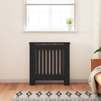 Radiatorombouw 78 cm MDF zwart 3