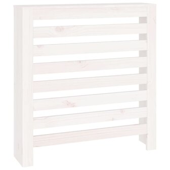 Radiatorombouw 79,5x19x84 cm massief grenenhout wit 2