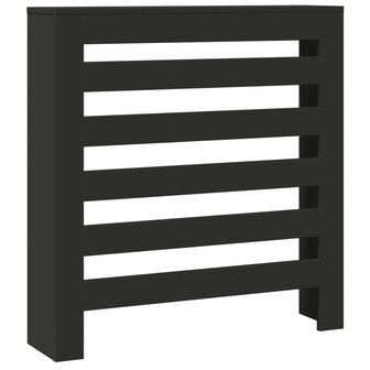 Radiatorombouw 78x20x82 cm bewerkt hout zwart 2