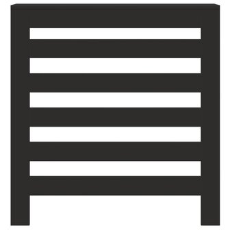 Radiatorombouw 78x20x82 cm bewerkt hout zwart 3