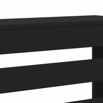 Radiatorombouw 78x20x82 cm bewerkt hout zwart 6