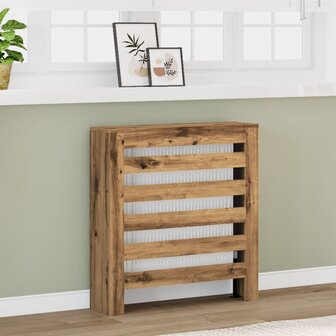 Radiatorombouw 78x20x82 cm bewerkt hout artisanaal eikenkleur 1