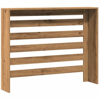 Radiatorombouw 104x20x82 cm bewerkt hout artisanaal eikenkleur 5