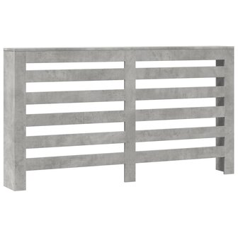 Radiatorombouw 149x20x82 cm bewerkt hout betongrijs 2